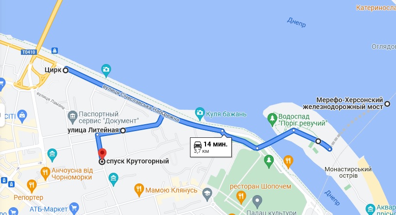 Перекрытие по Сичеславской Набережной / фото: google.com