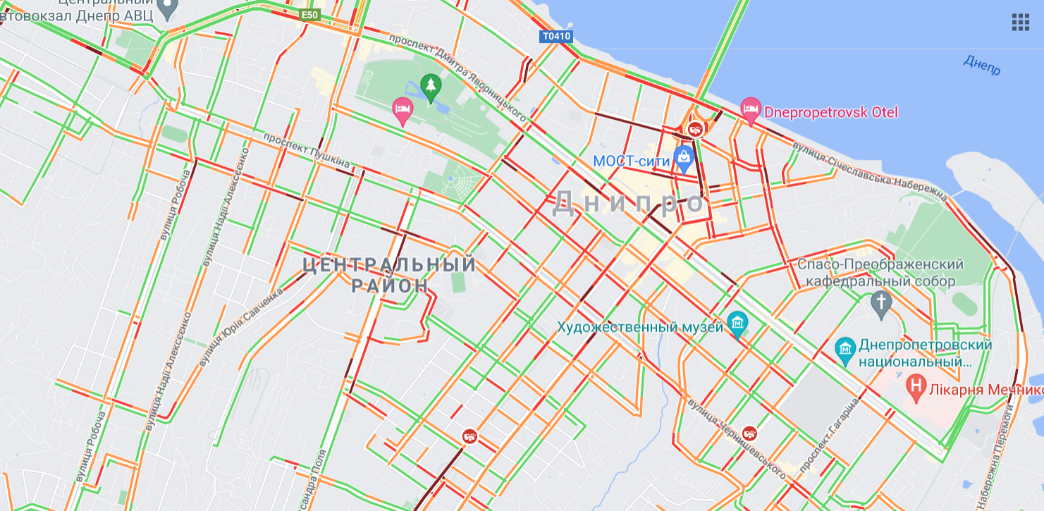 Ситуация на правом берегу - фото: google.com