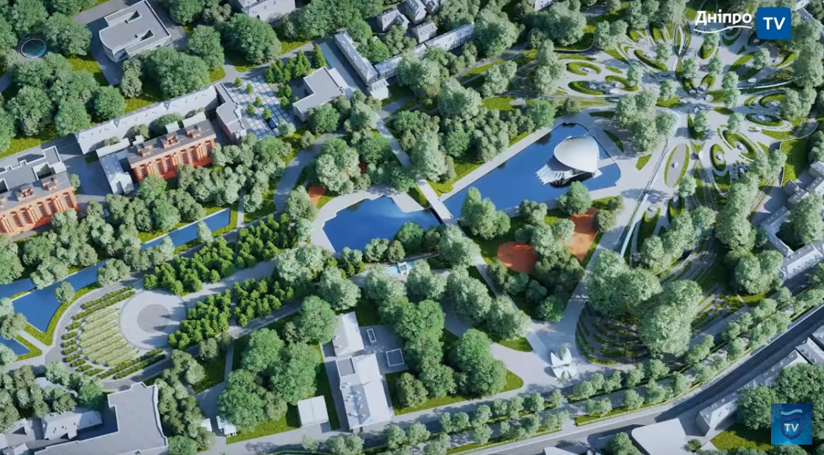 Сам парк изменится до неузнаваемости - фото: dnipro.tv