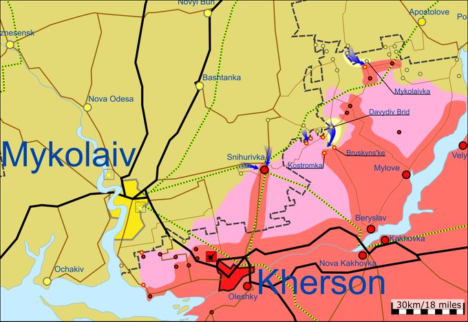 Карта бойових дій в Україні 31 травня.