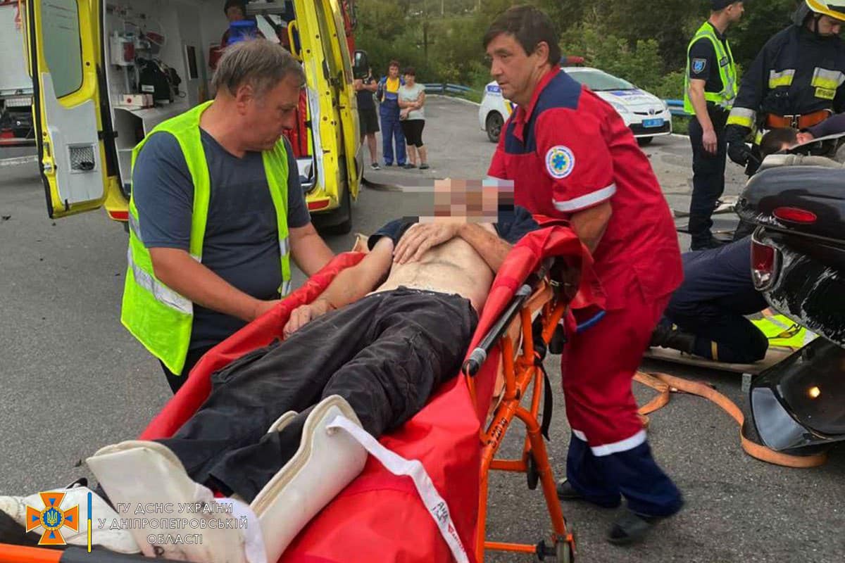 Пострадавший водитель госпитализирован в больницу