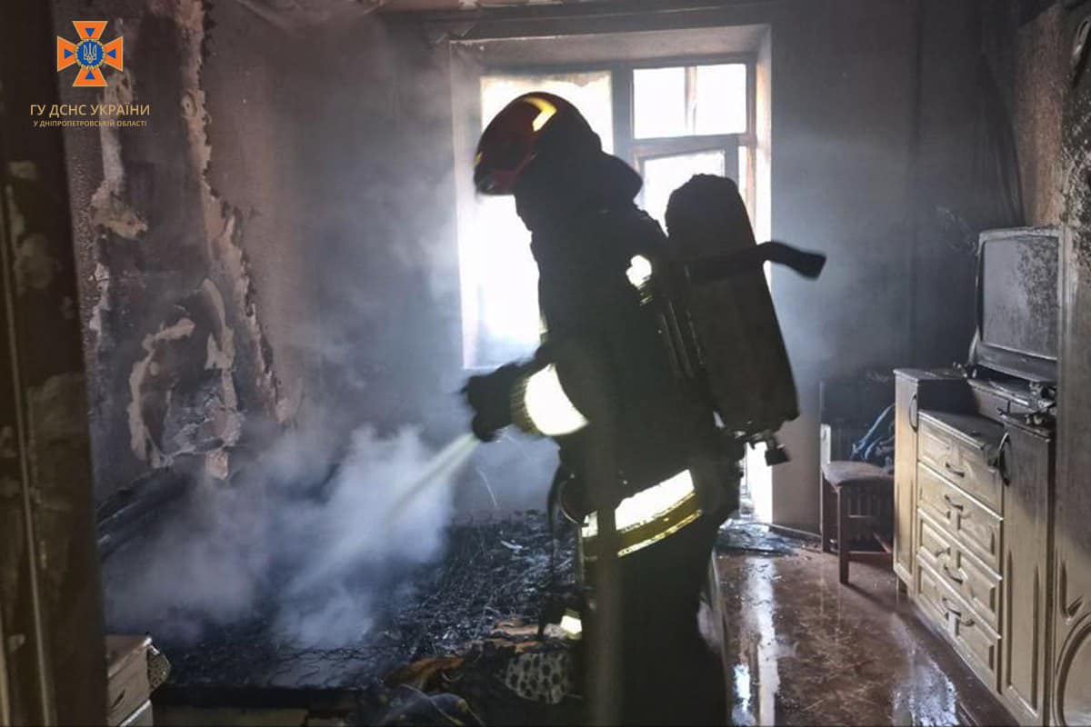 У Дніпрі горіла квартира