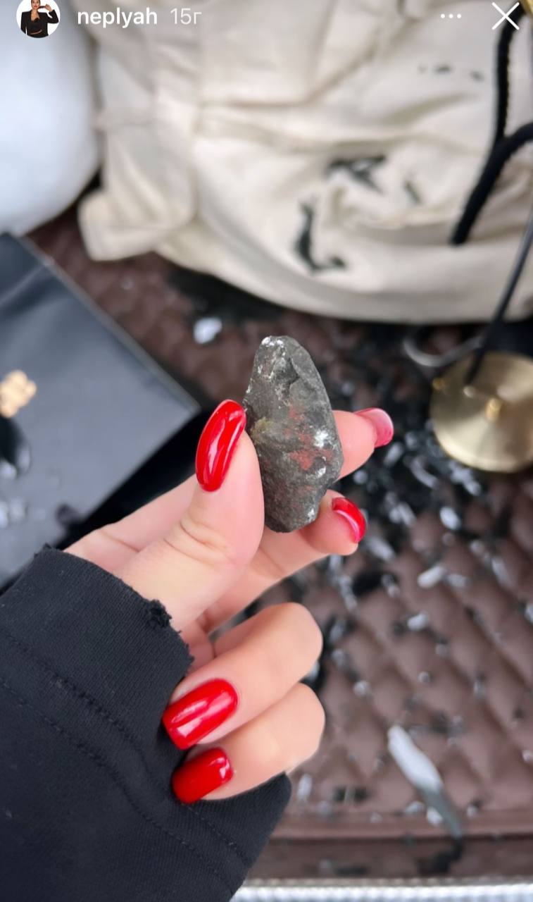 На авто Анни Неплях впав камінь