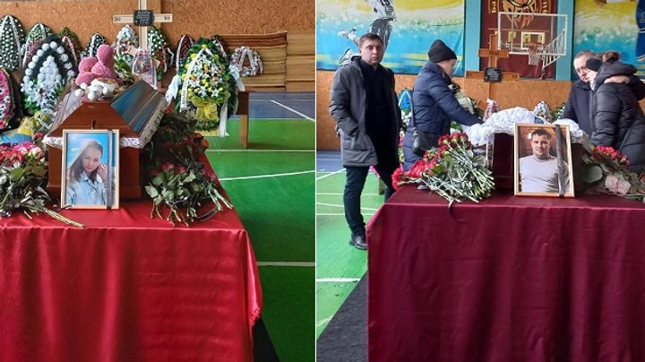 В Днепре попрощались с супругами, погибшими от ракетного удара