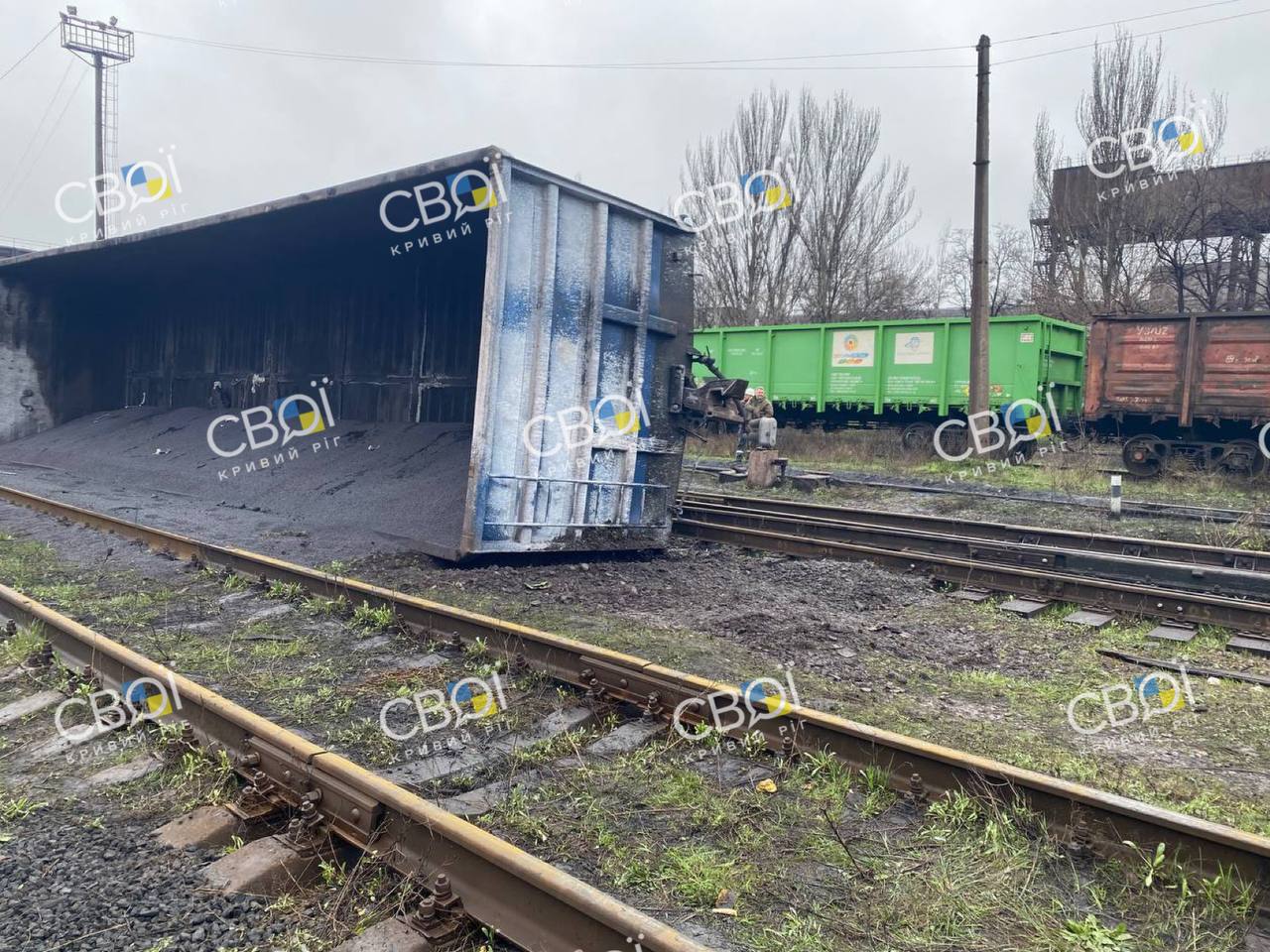 У Кривому Розі вагон перекинувся на чоловіка