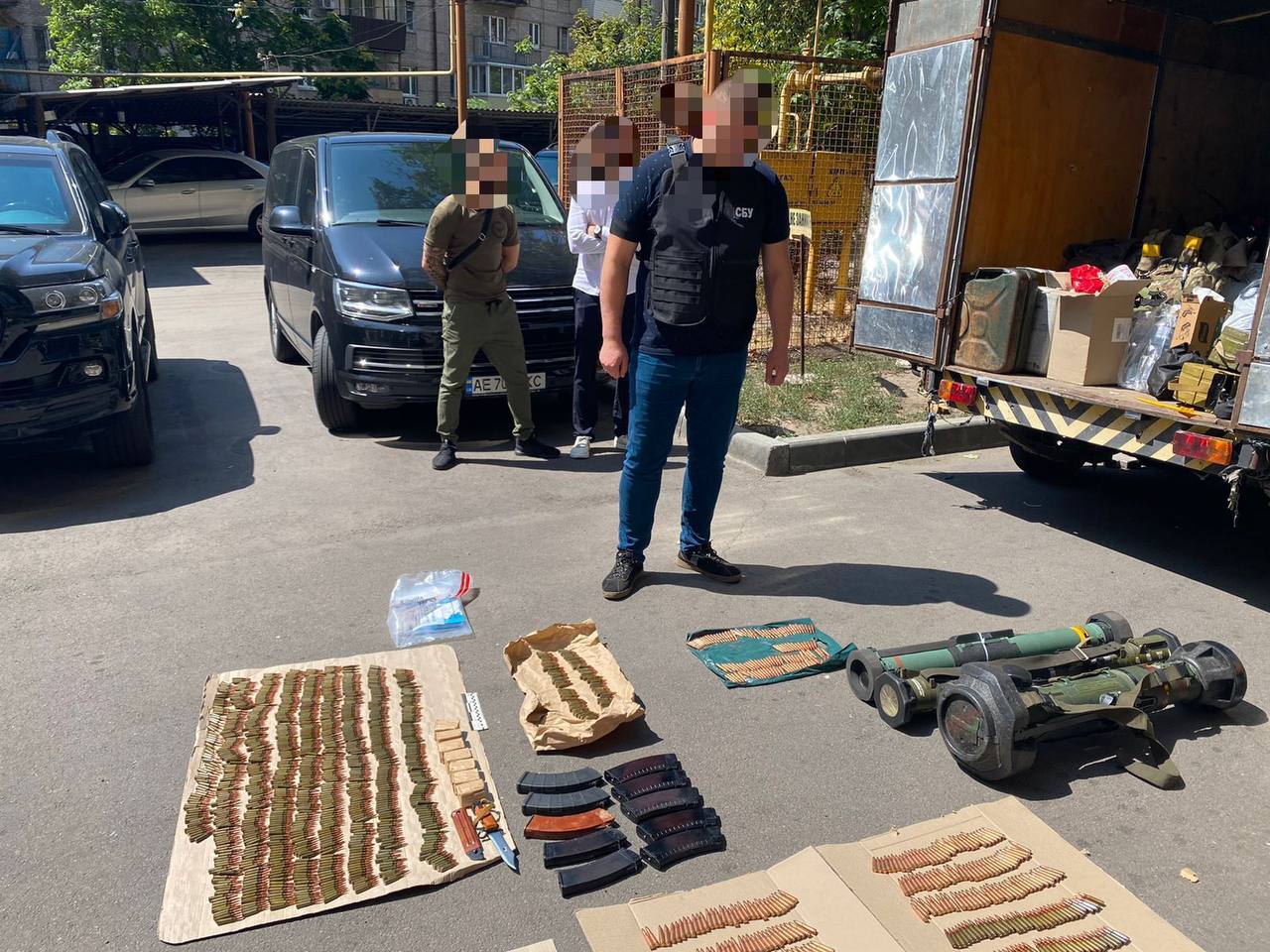 На месте происшествия работали сотрудники СБУ