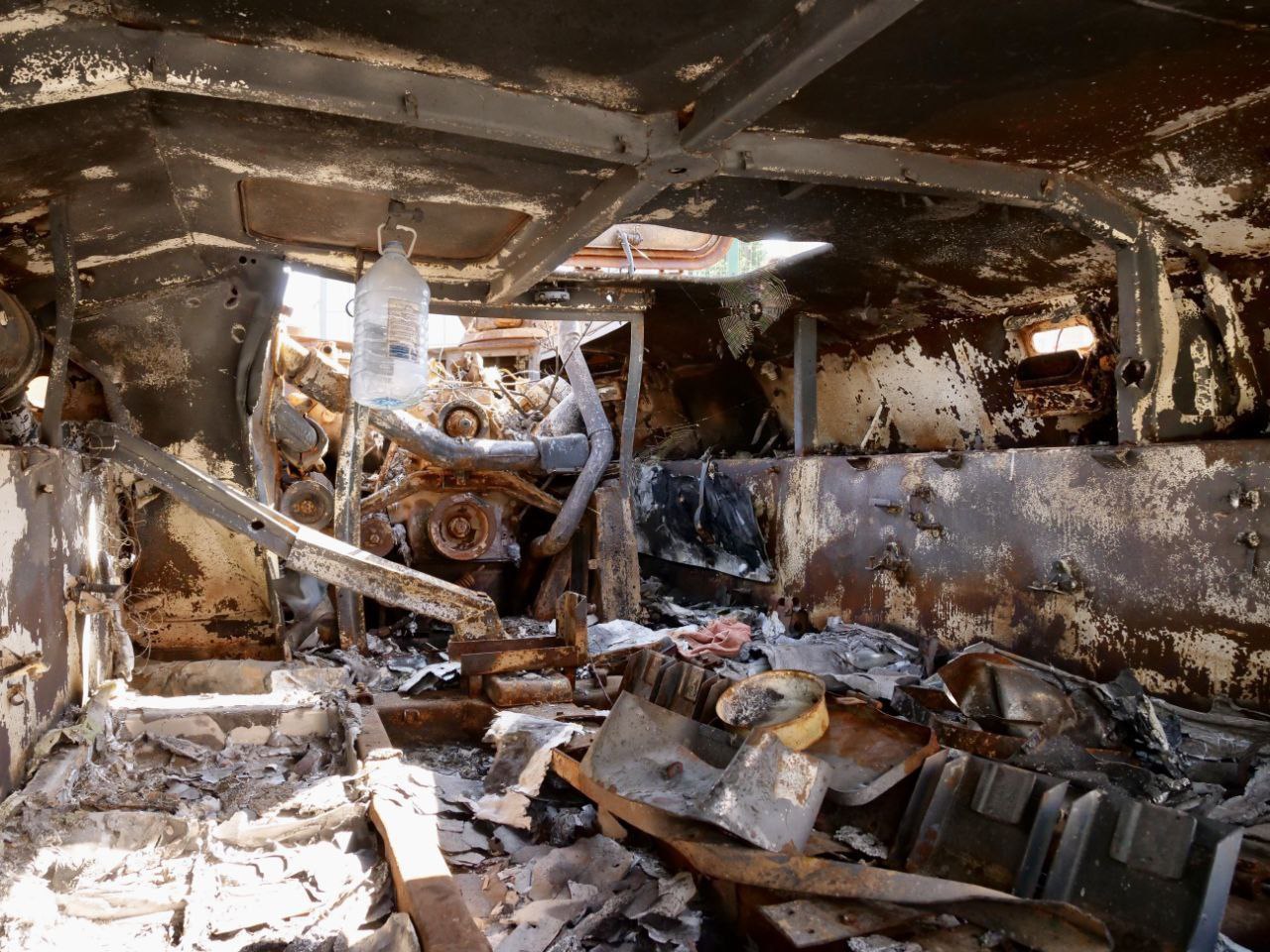 Сожженная вражеская техника