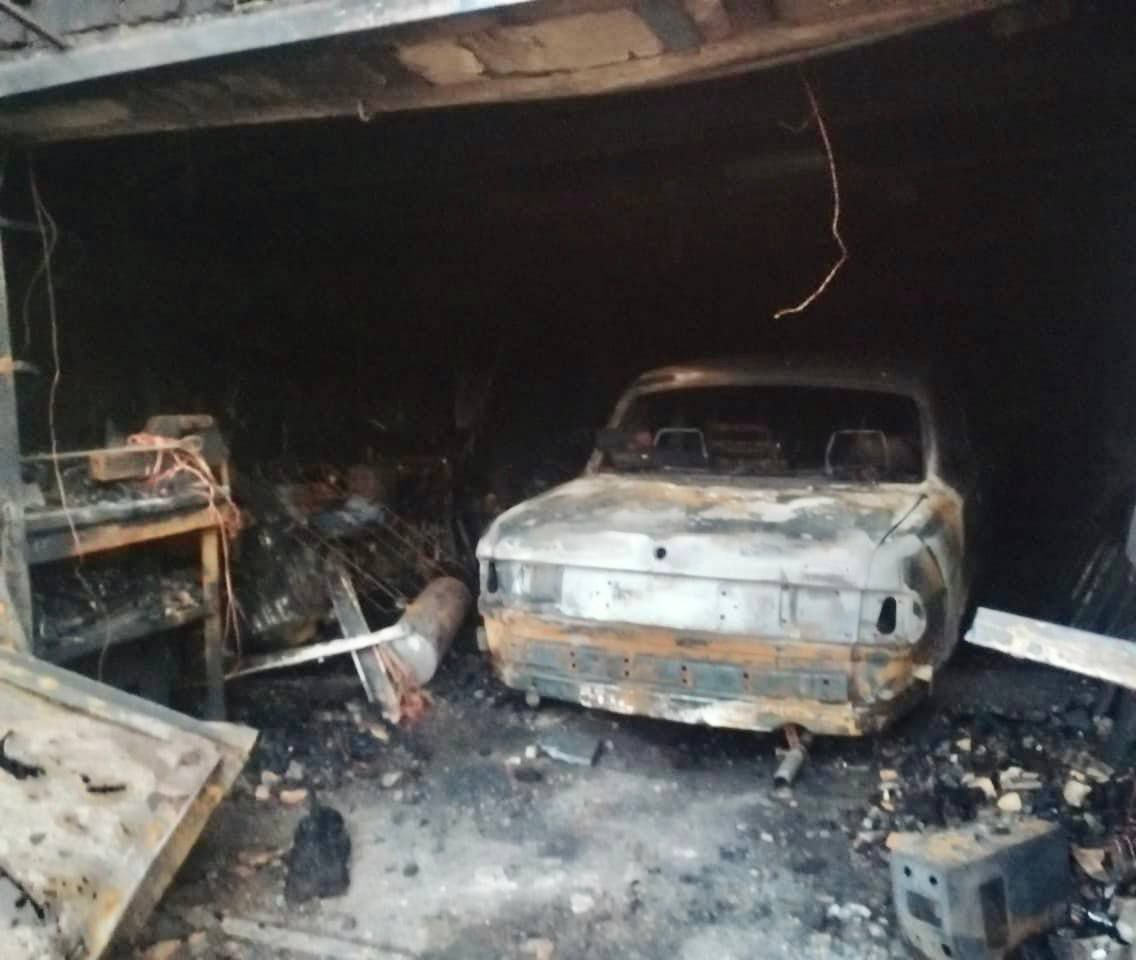 Через обстріл, пошкоджено автомобіль