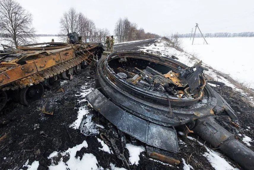 Военные разбили колонну оккупантов