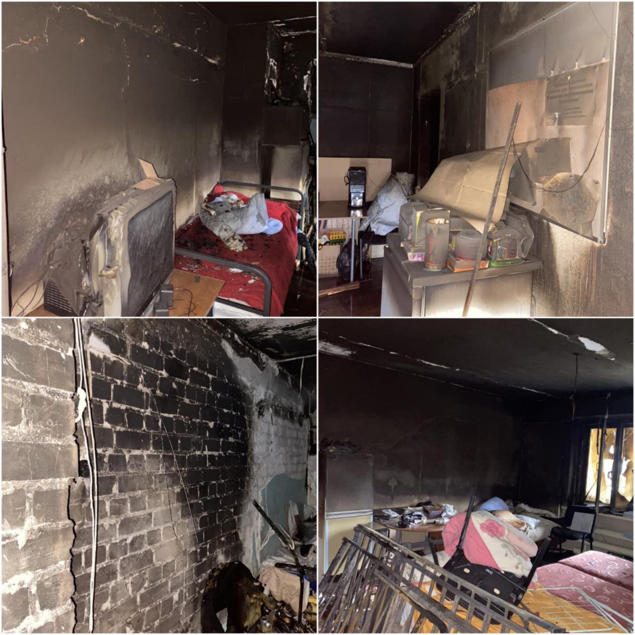 В Днепре сгорел центр для переселенцев - фото: facebook.com/Олег Браславец