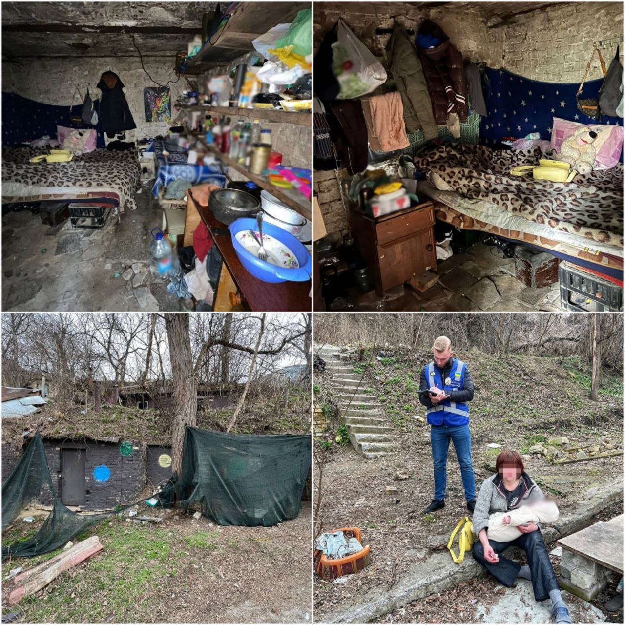 Жінка жила з немовлям у недобудові