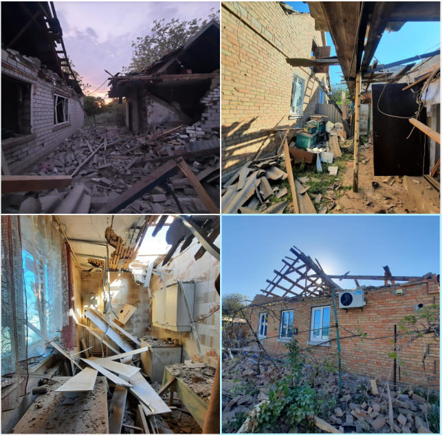 Враг обстрелял Никопольский район - фото: t.me/gunpvd