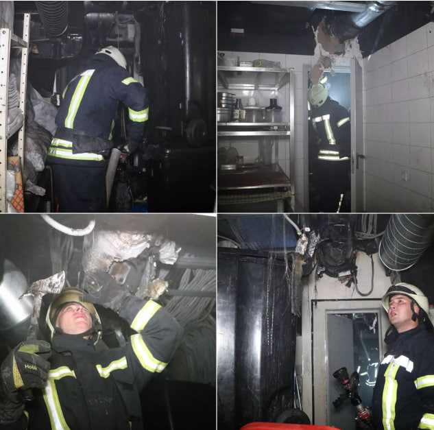 В Днепре произошел пожар в ресторане - фото: dp.dsns.gov.ua