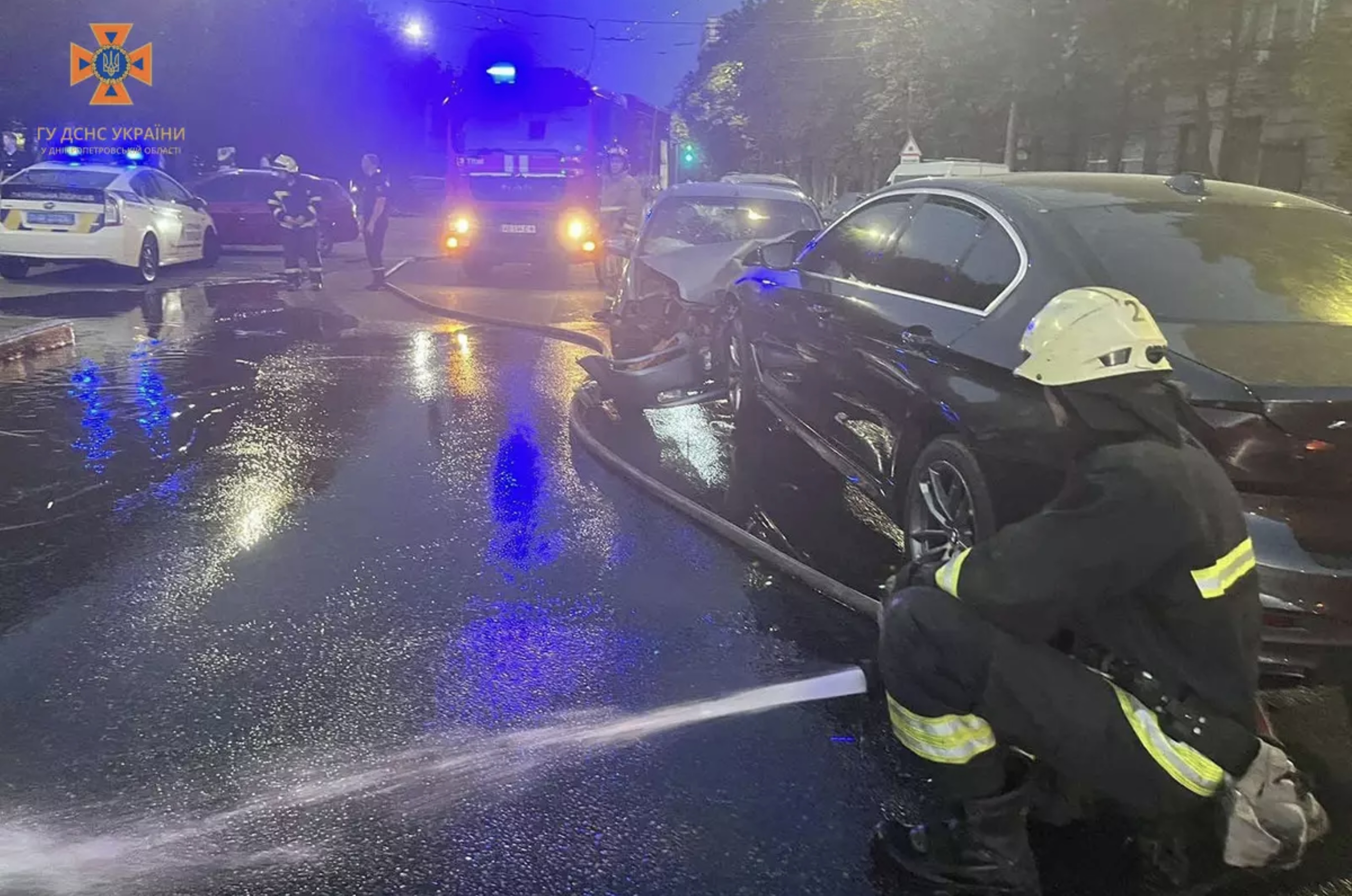 ДТП на Набережной в Днепре -