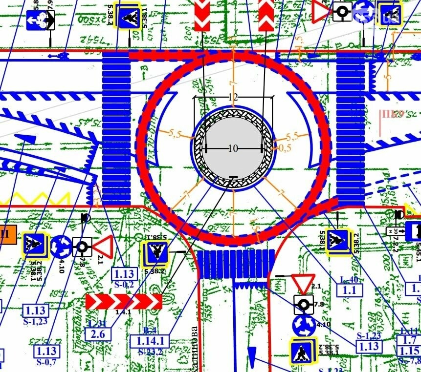 Нова схема проїду проспекту Калнишевського в Дніпрі -