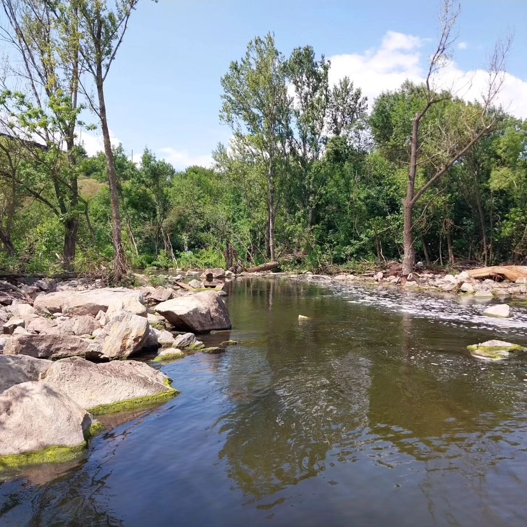 Як виглядає криворіжська "гірська річка" після минулорічного прильоту по дамбі -