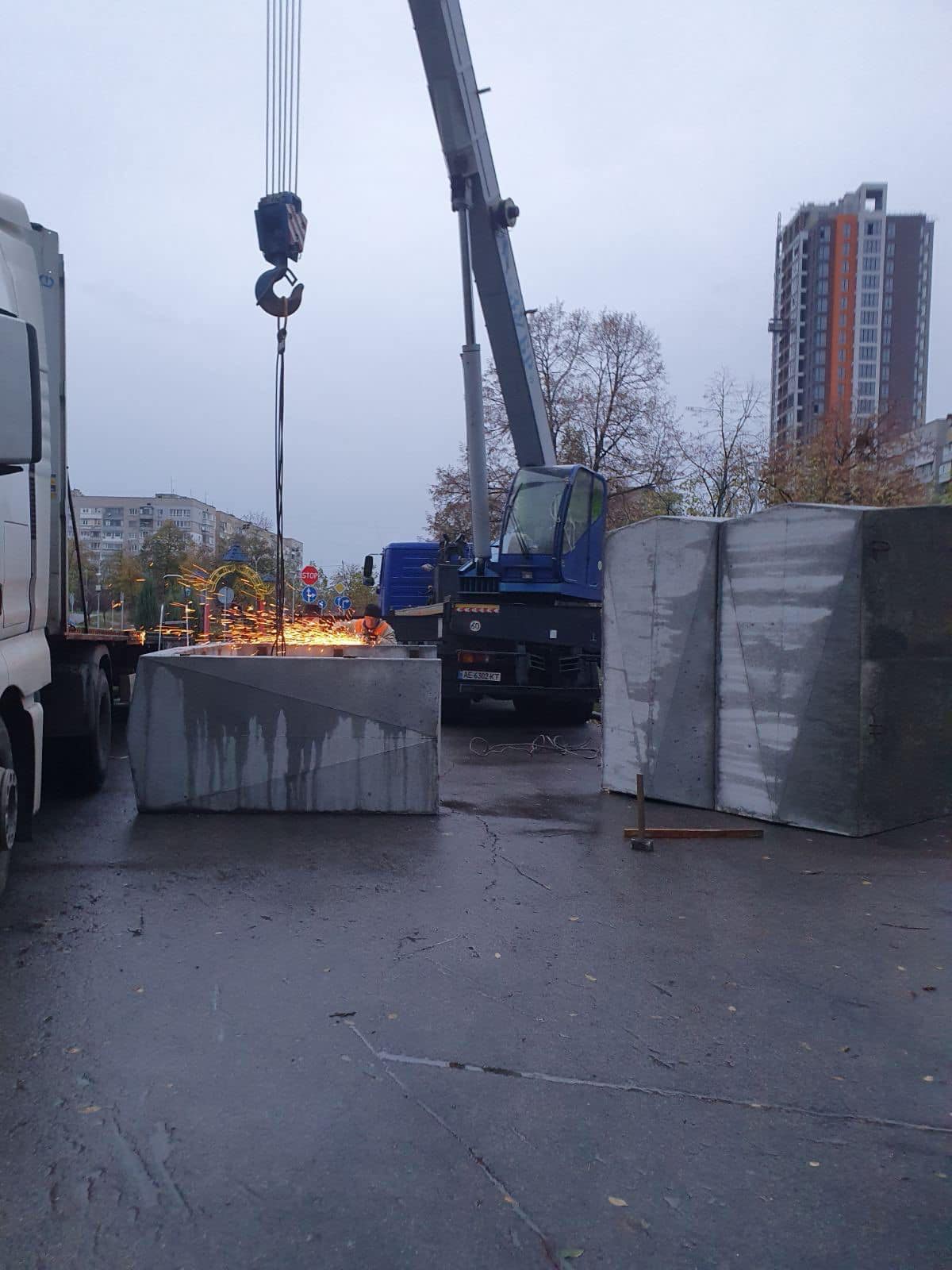 Мобільне укриття у Дніпрі.