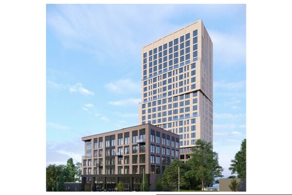 Паркинг и двухуровневые квартиры: в центре Днепра построят 24-этажный дом фото 2